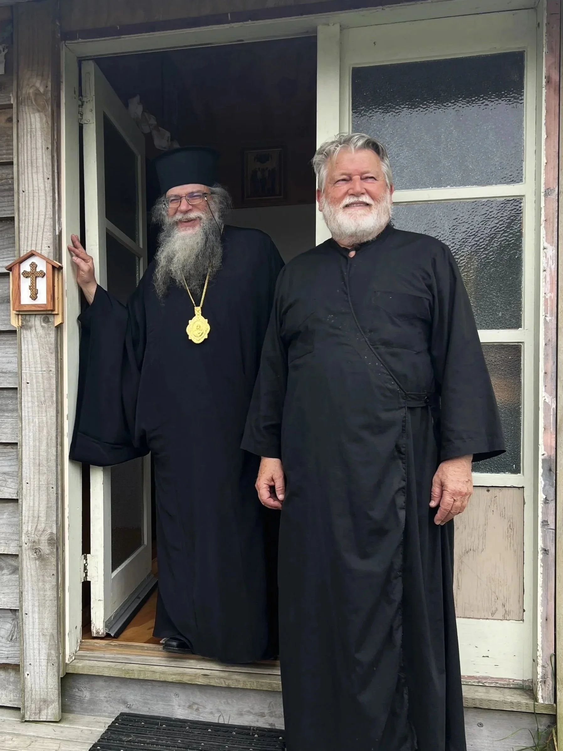 Father Paul with Metropolitan Photios at Sts Cyprian & Justina Orthodox Church in Auckland, New Zealand