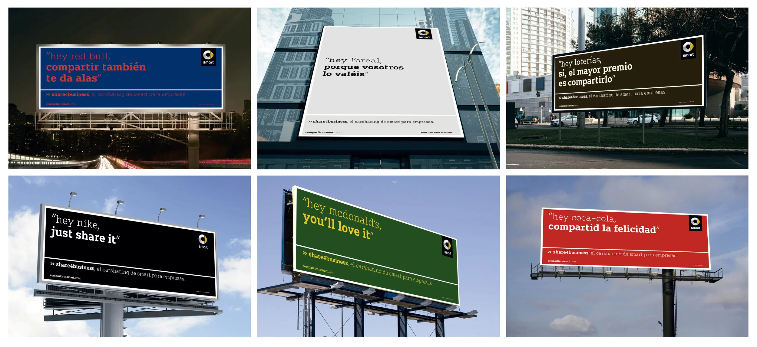 Idea original no publicada de OOH con otras marcas