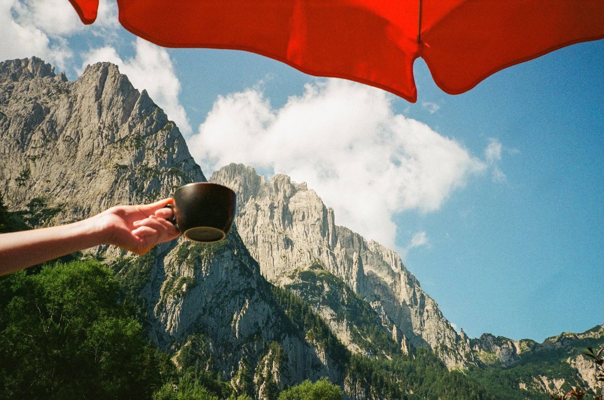 mountain coffee - last hut of our 6 day trek :)

scan &amp; dev: @film.speed.lab 

#analog #alps #hiking #photography #35mm
