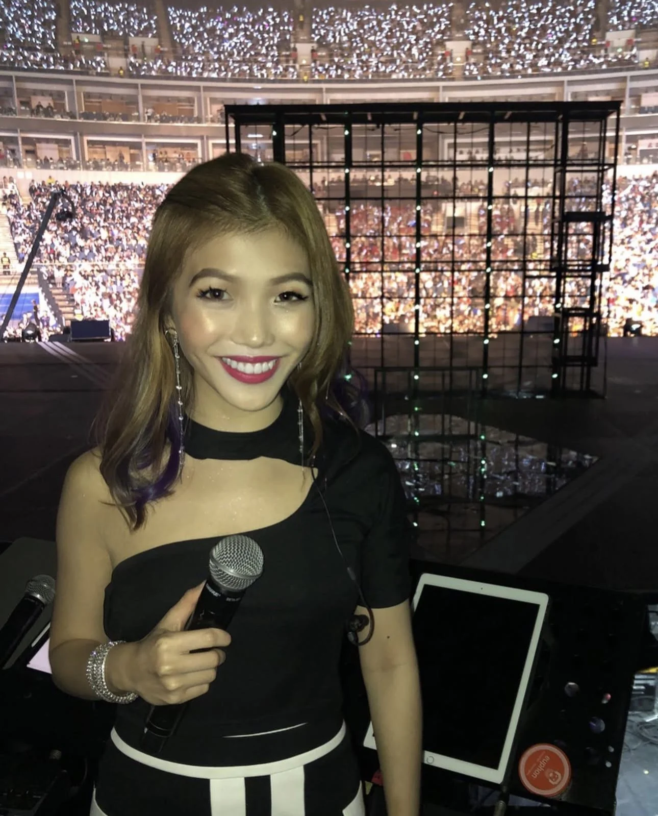 Before a concert performance in Suzhou