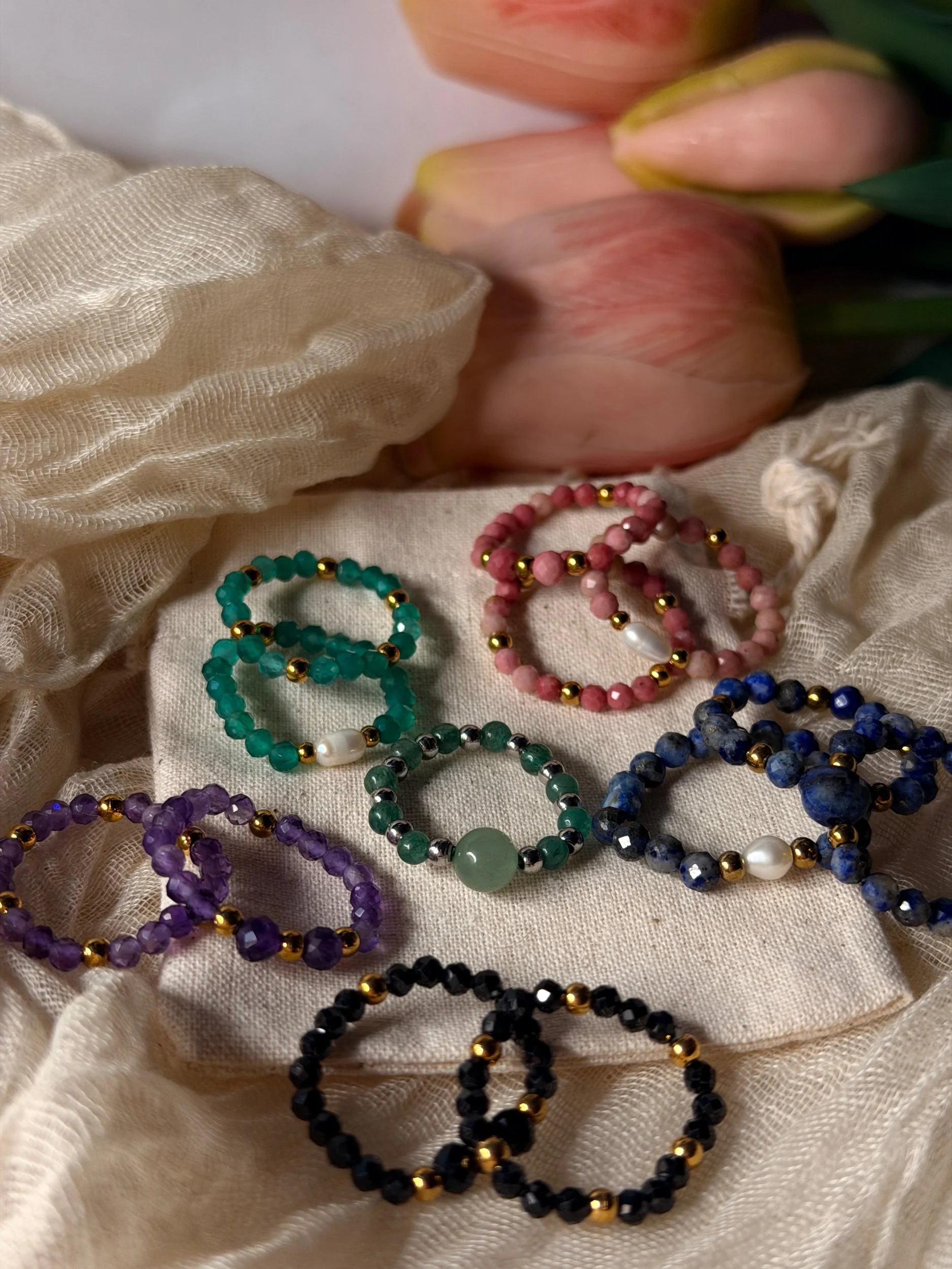 Bague élastique Sofia lot de trois