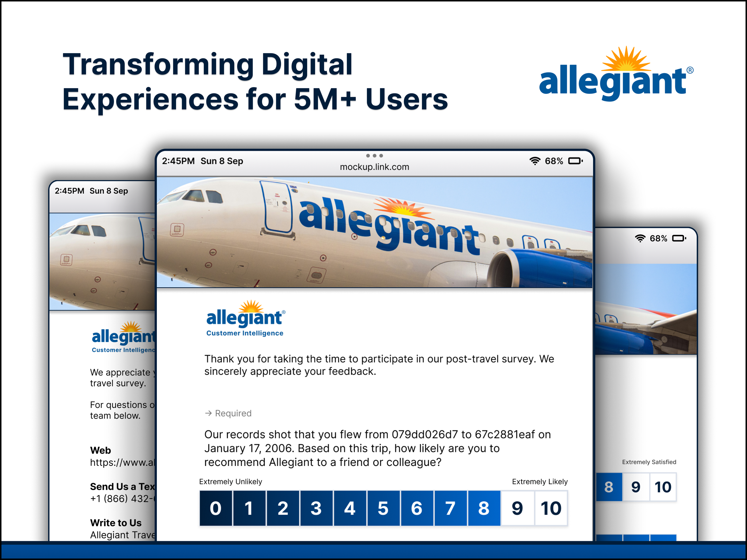 Allegiant Air - Post-Travel Survey Redesign