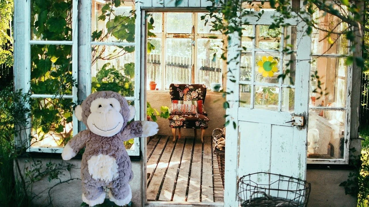 Herman the monkey showing you in to your organized home that works for your adhd style