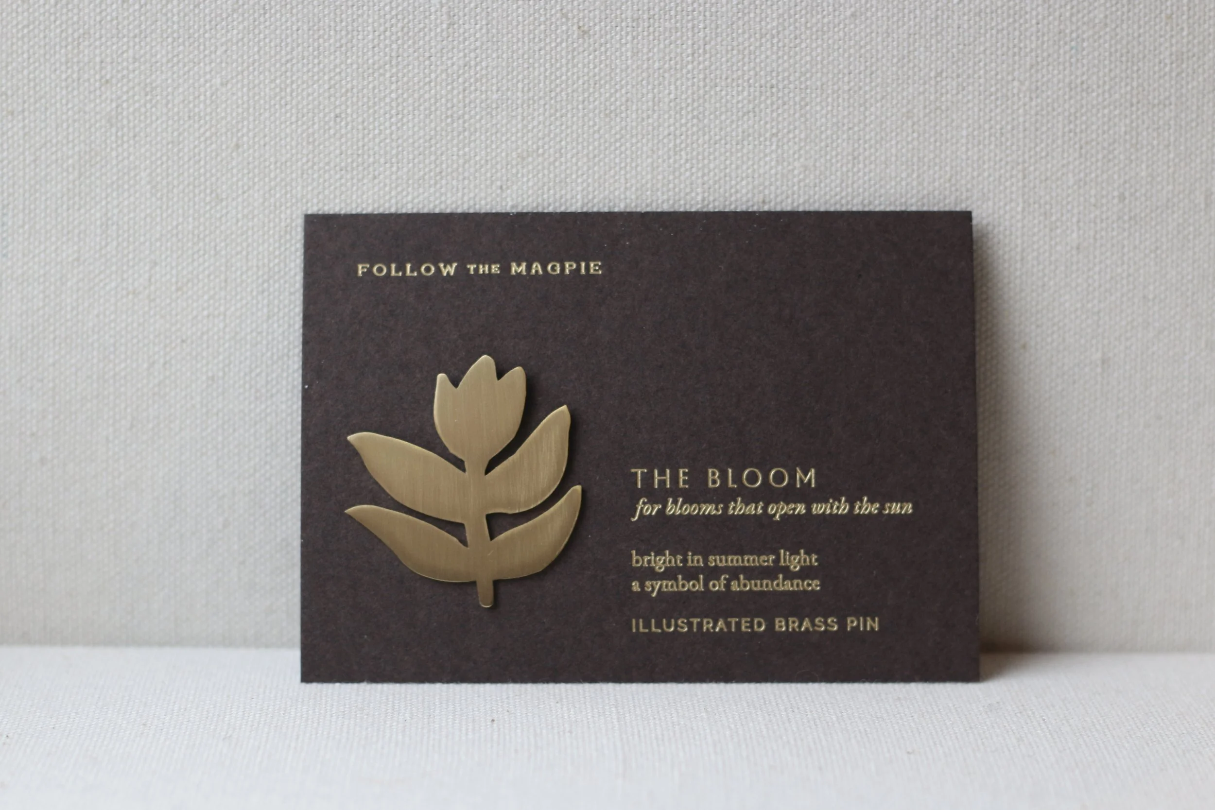 The Bloom - Brass Pin