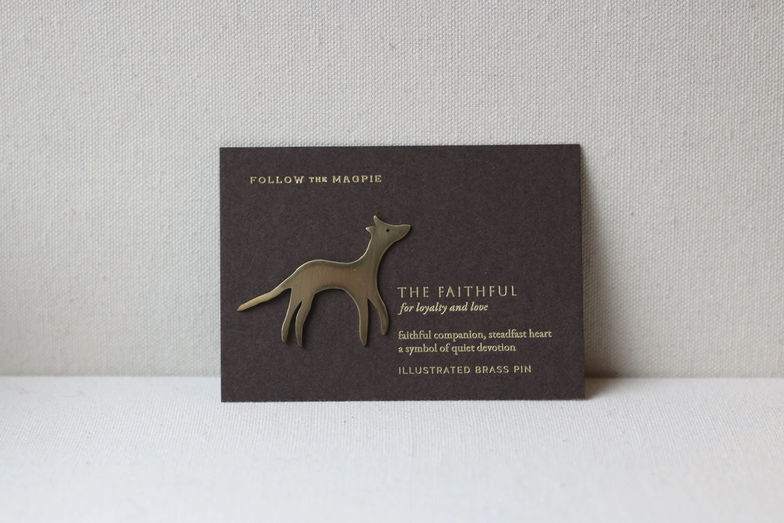The Faithful - Brass Pin