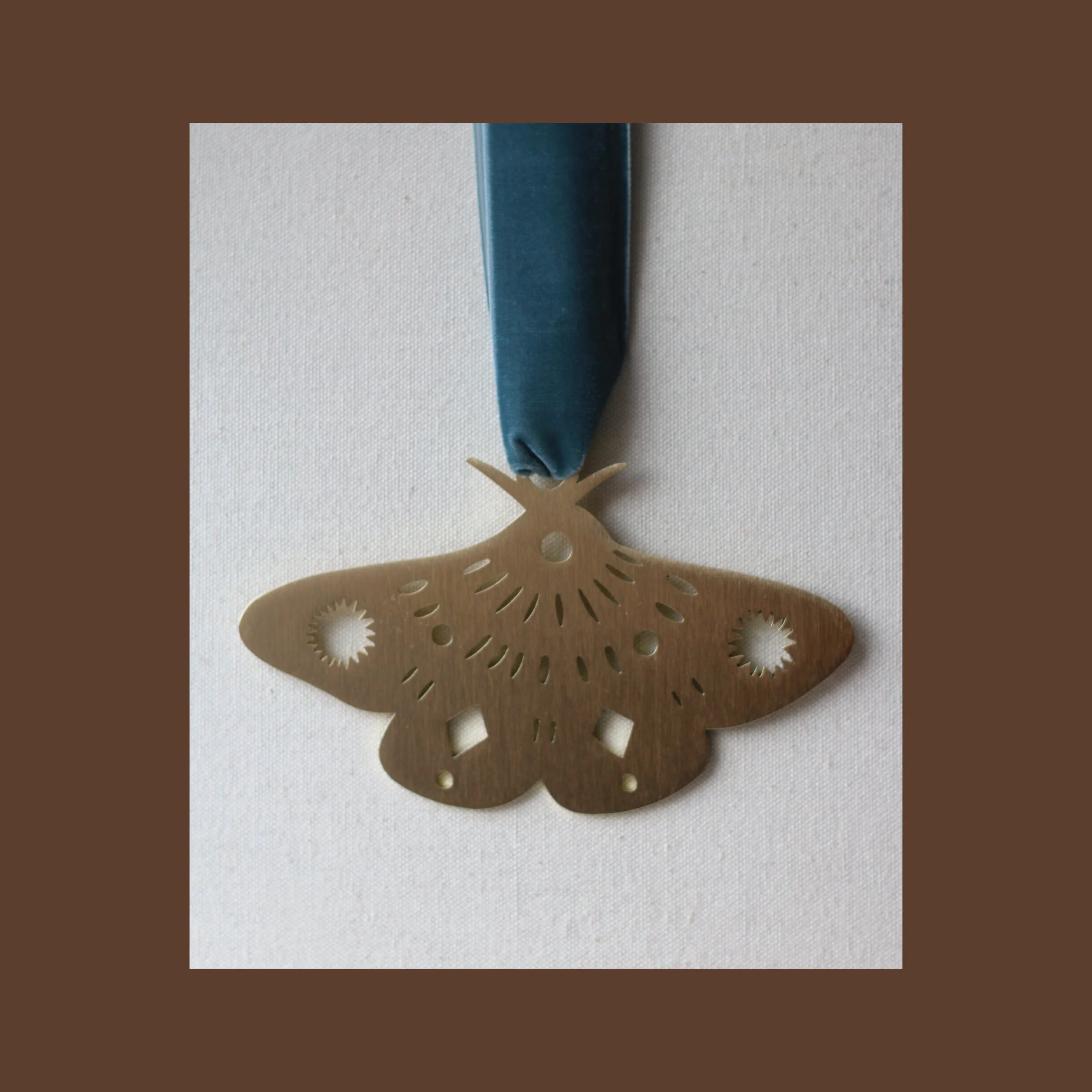 Winter Moth - Brass Wall Hanging (Ships early April)