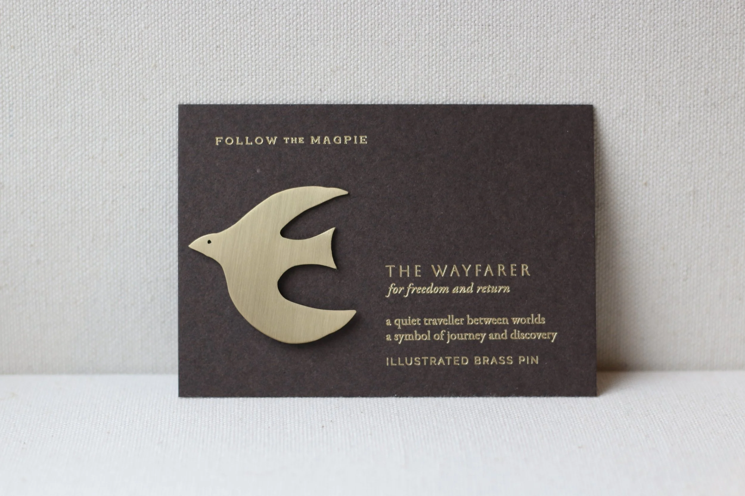 The Wayfarer - Brass Pin