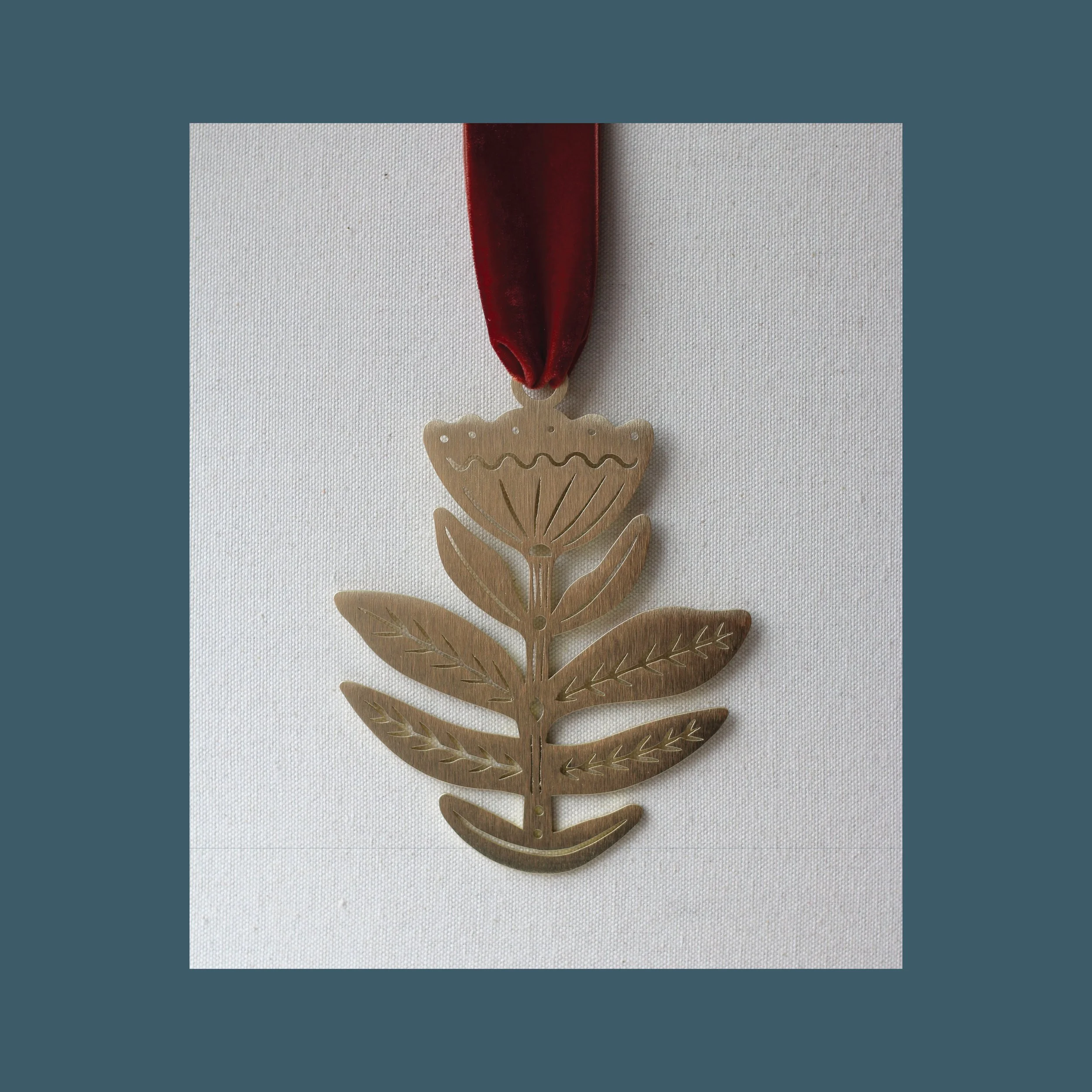 Solstice Bloom - Brass Wall Hanging (Ships early April)
