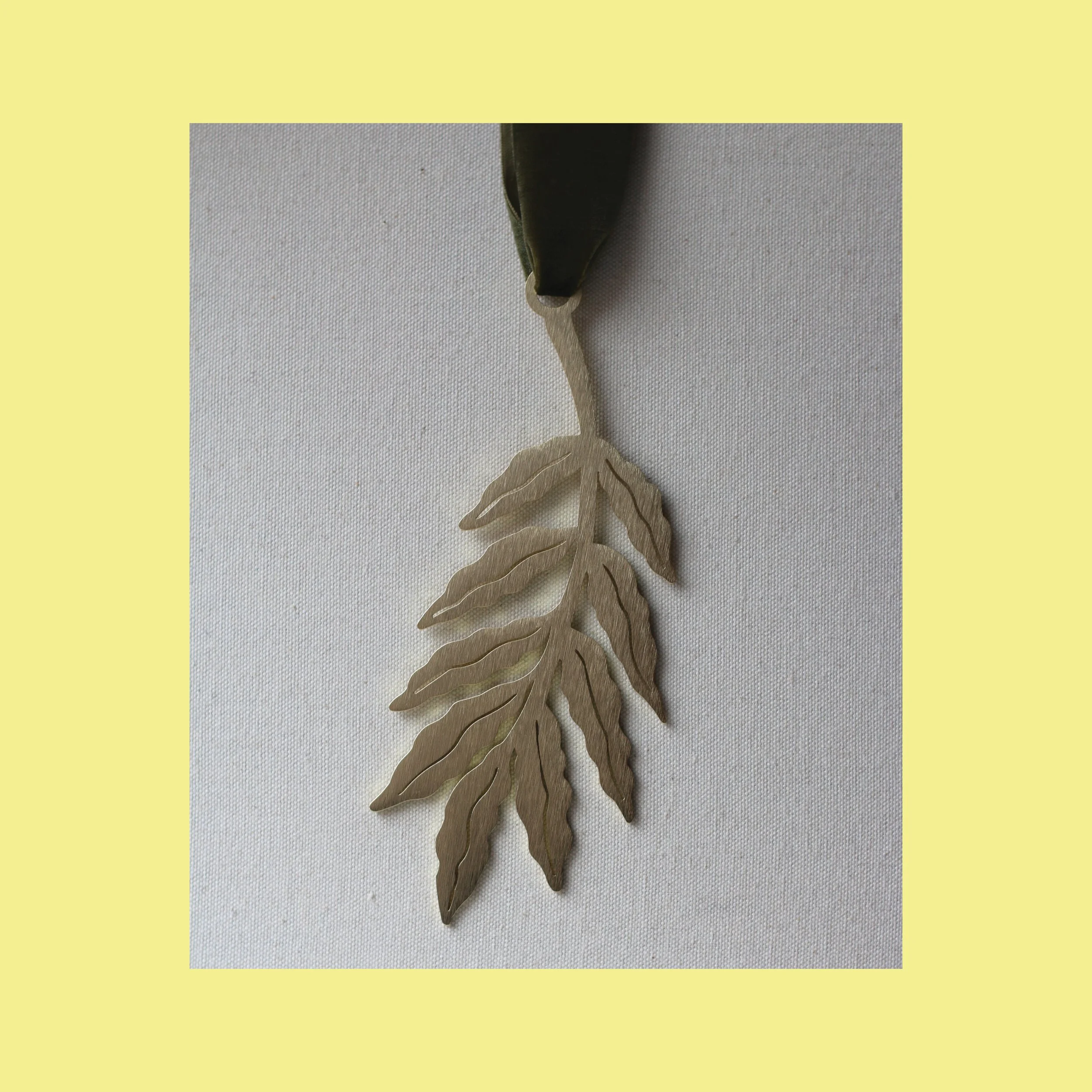 Sunlit Frond - Brass Wall Hanging (Ships early April)