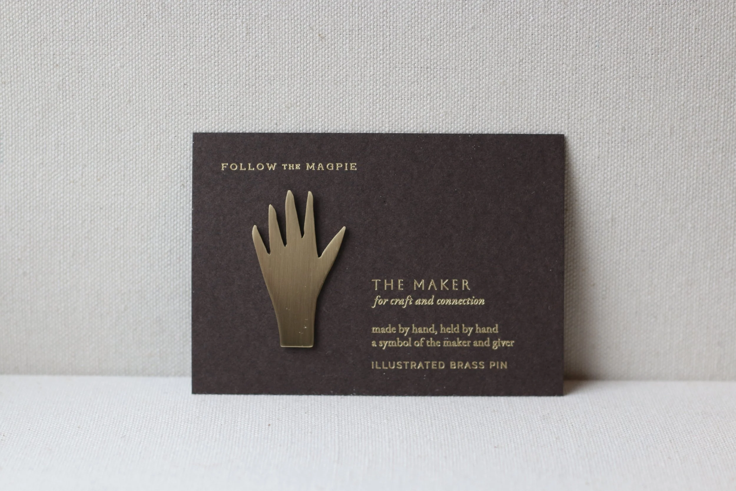 The Maker - Brass Pin