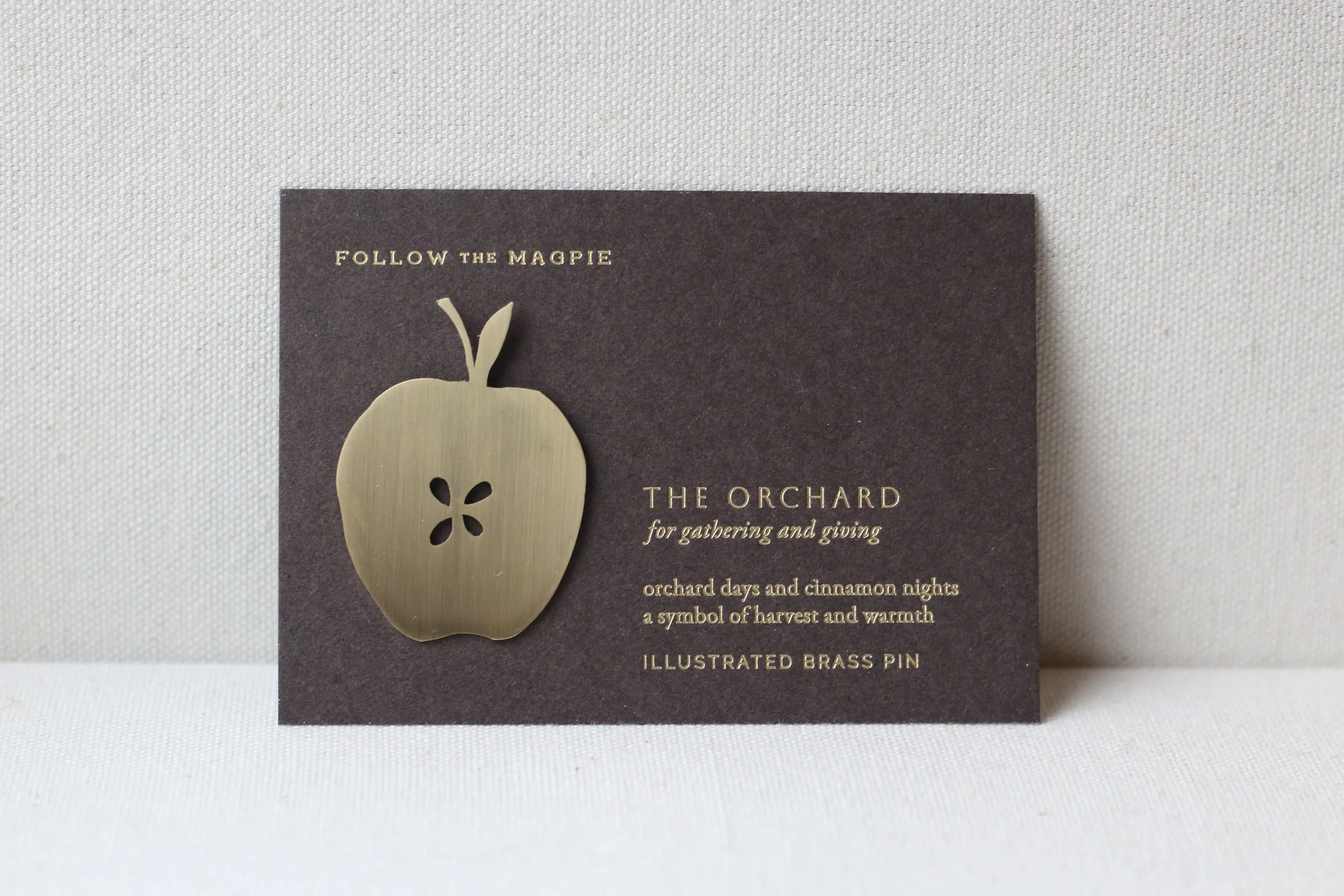 The Orchard - Brass Pin