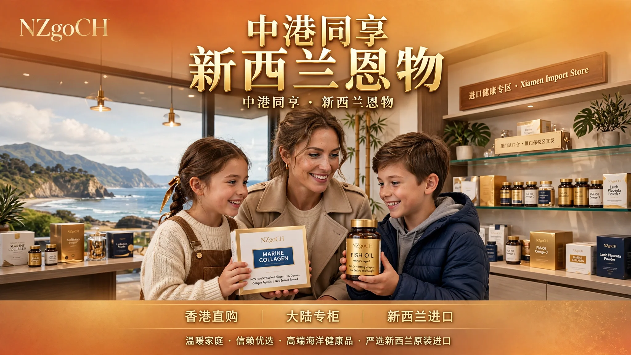 中港同享 新西兰恩物 NZgoCH Premium Marine Shop - 香港直购大陆专柜新西兰进口
