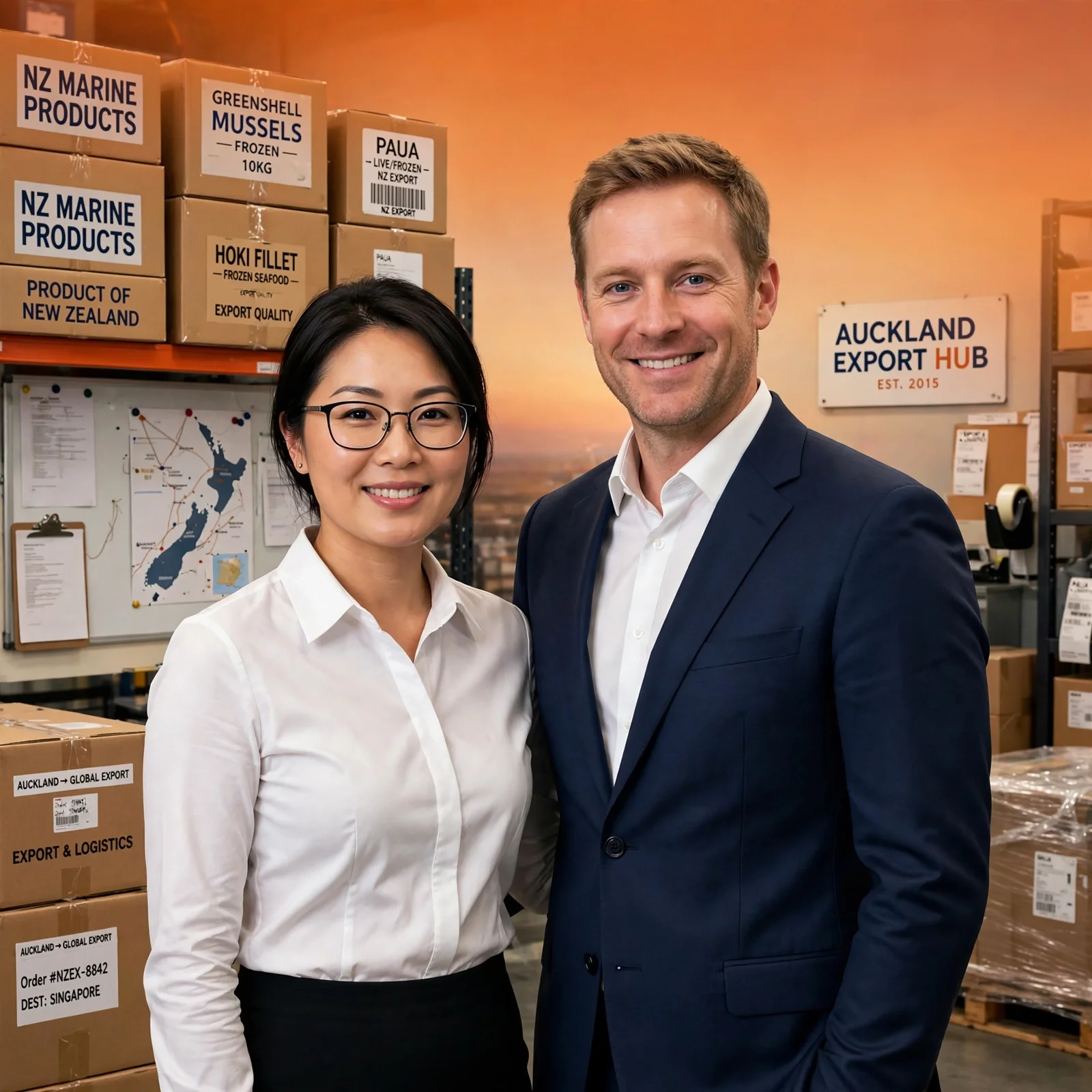 NZgoCH Auckland Export Hub team - 奥克兰持牌出口公司团队 NZ Marine Products