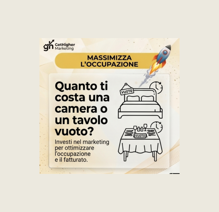 Quanto ti costa una camera o un tavolo vuoto?