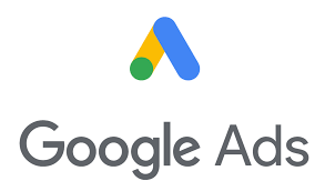 Logo di Google Ads con simbolo colorato sopra la scritta 'Google Ads'.