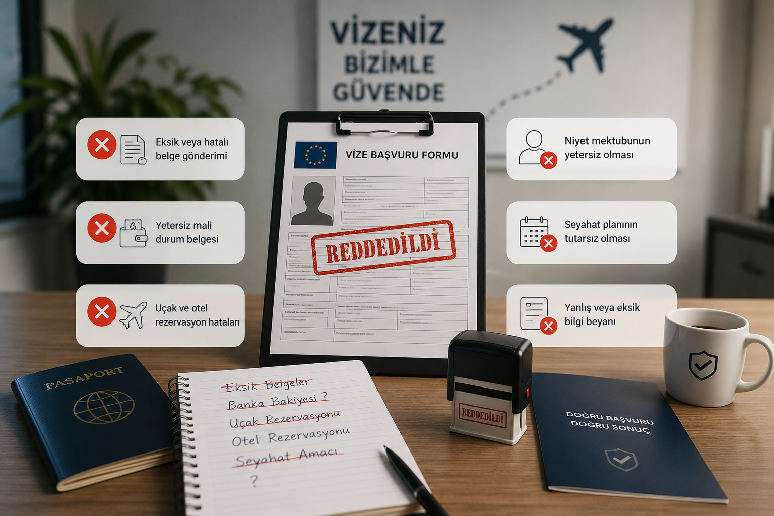 Vize reddi ve yapılan hatalar