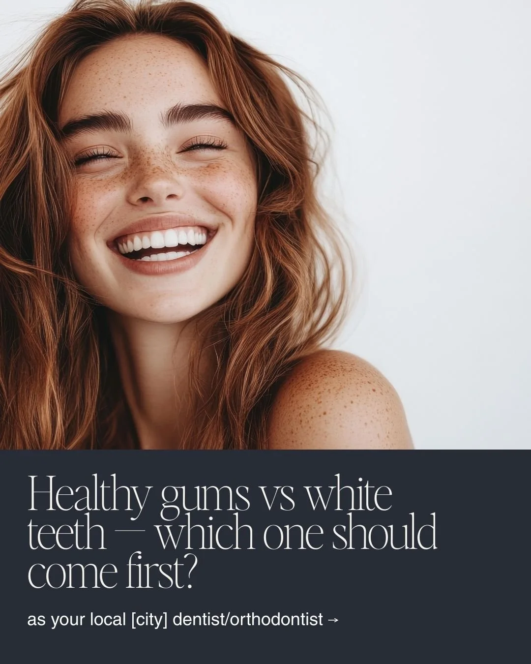 Healthy gums vs white  teeth — which one should come first?