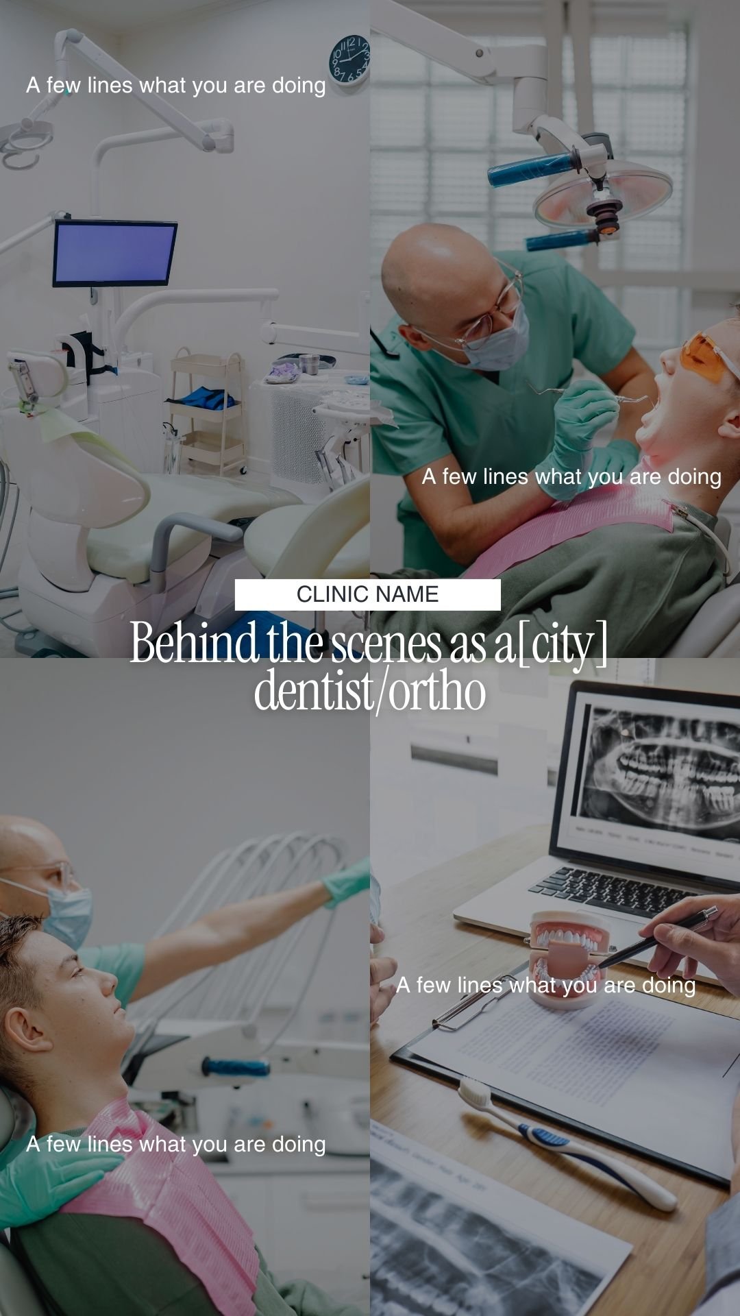 Behind the scenes as a[city] dentist/ortho