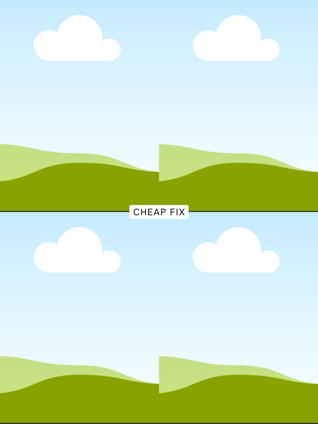 Cheap fix vs. done right