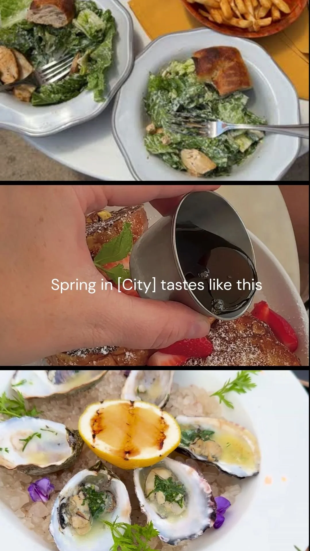 Spring in [City] tastes like this