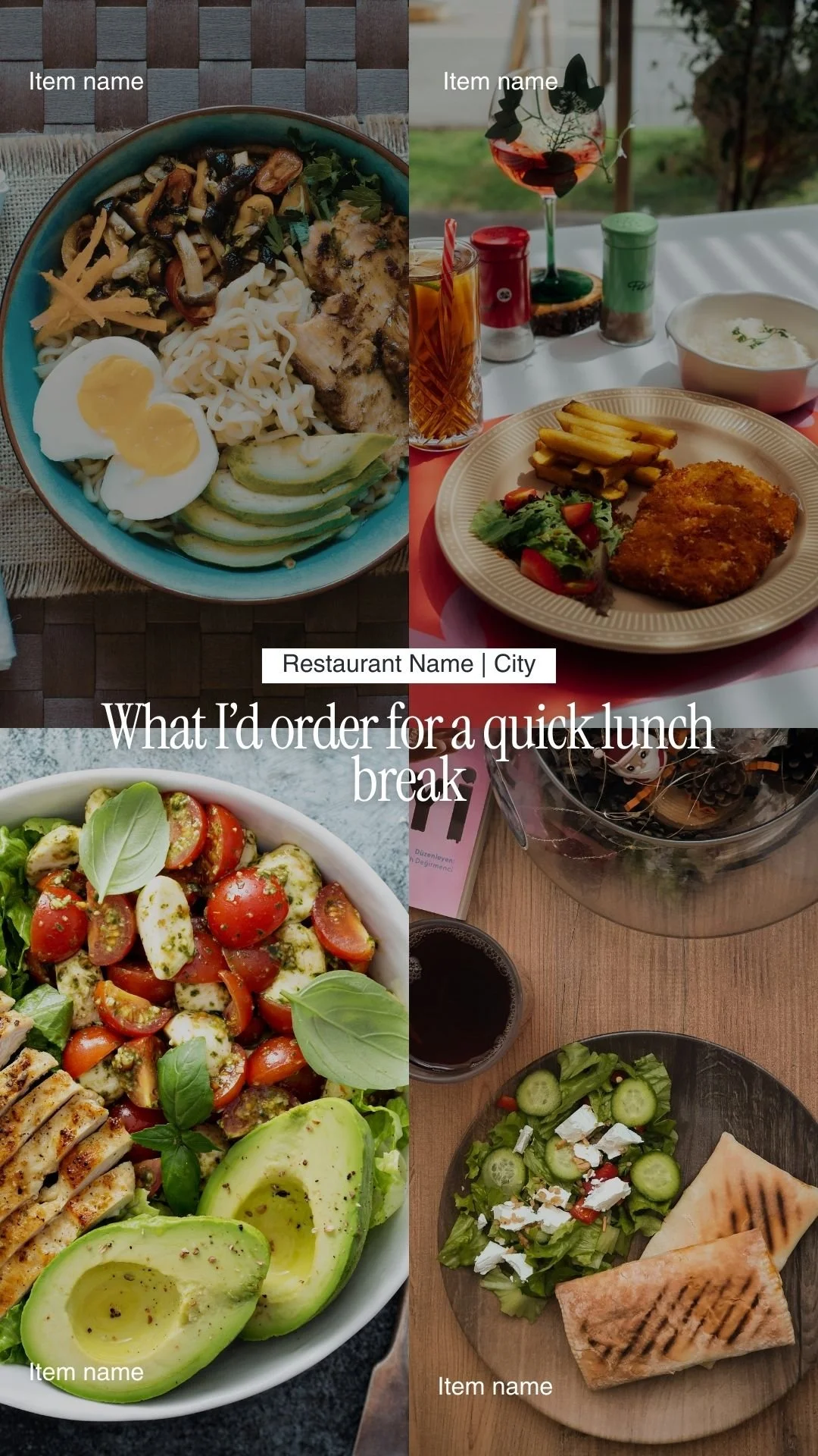 What I’d order for a quick lunch break