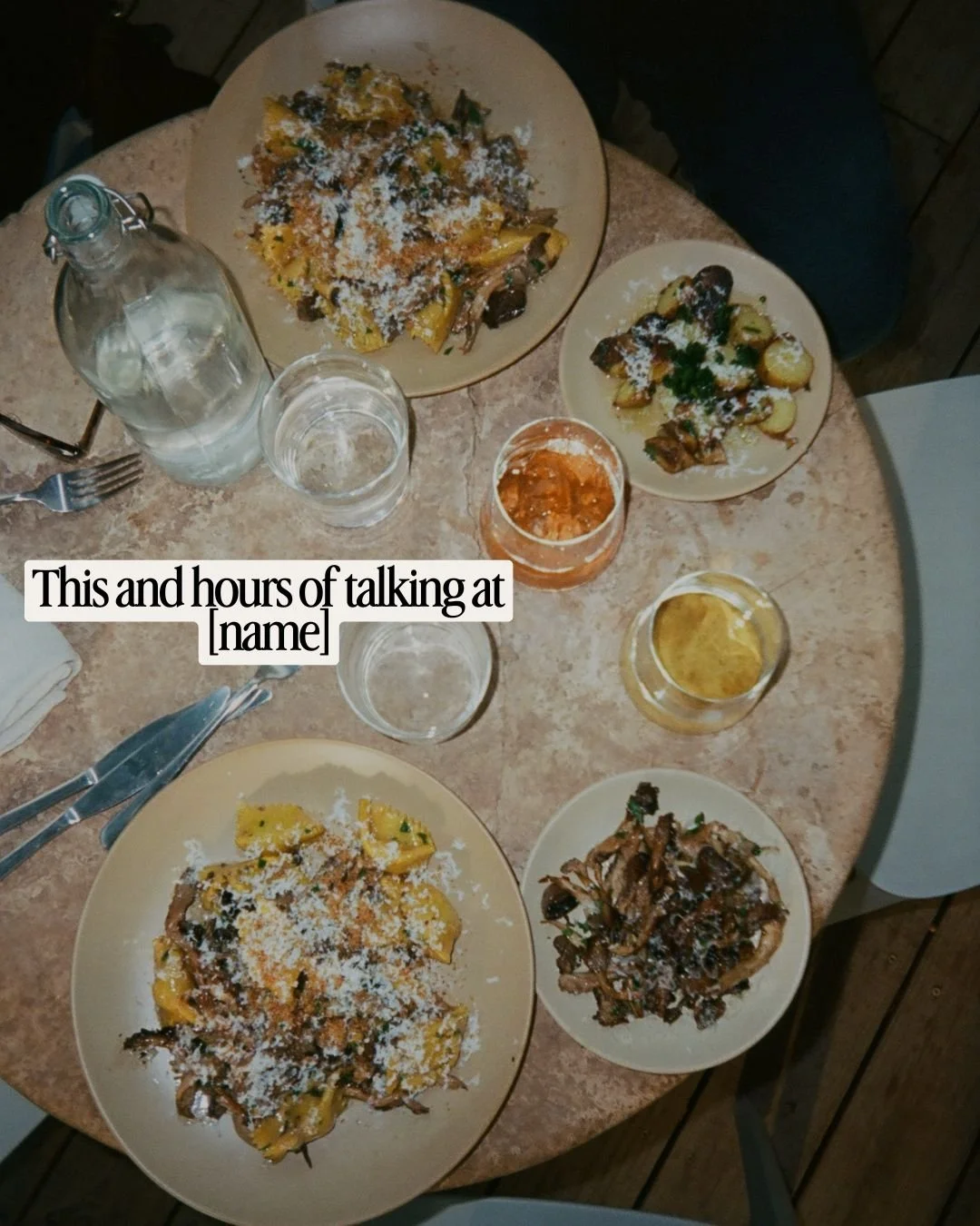 This and hours of talking