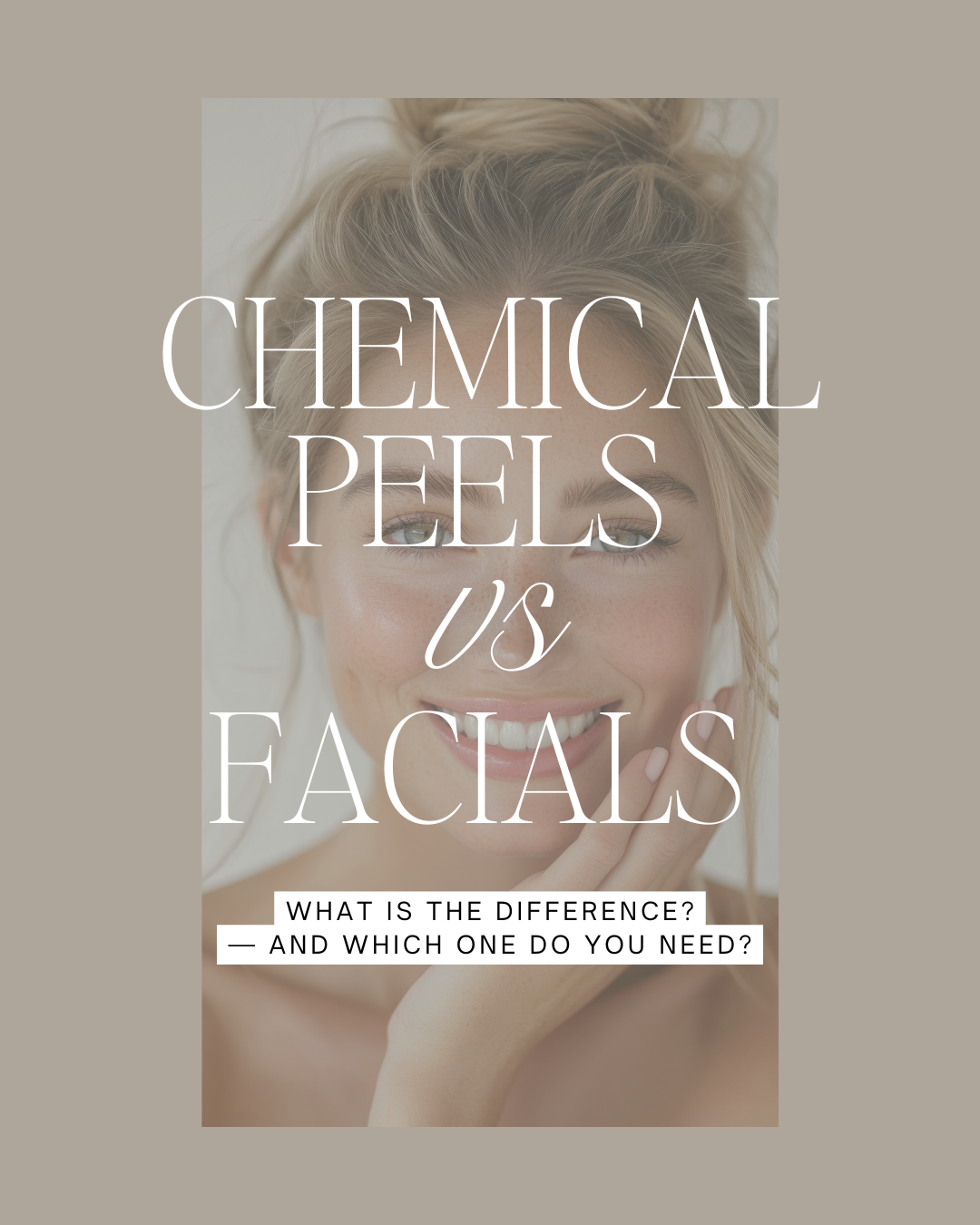 Chemical peels vs facials — what’s the difference?