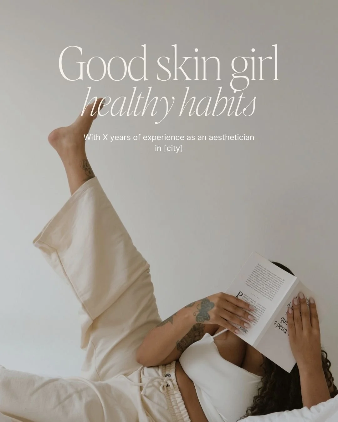 Good skin girl healthy habits