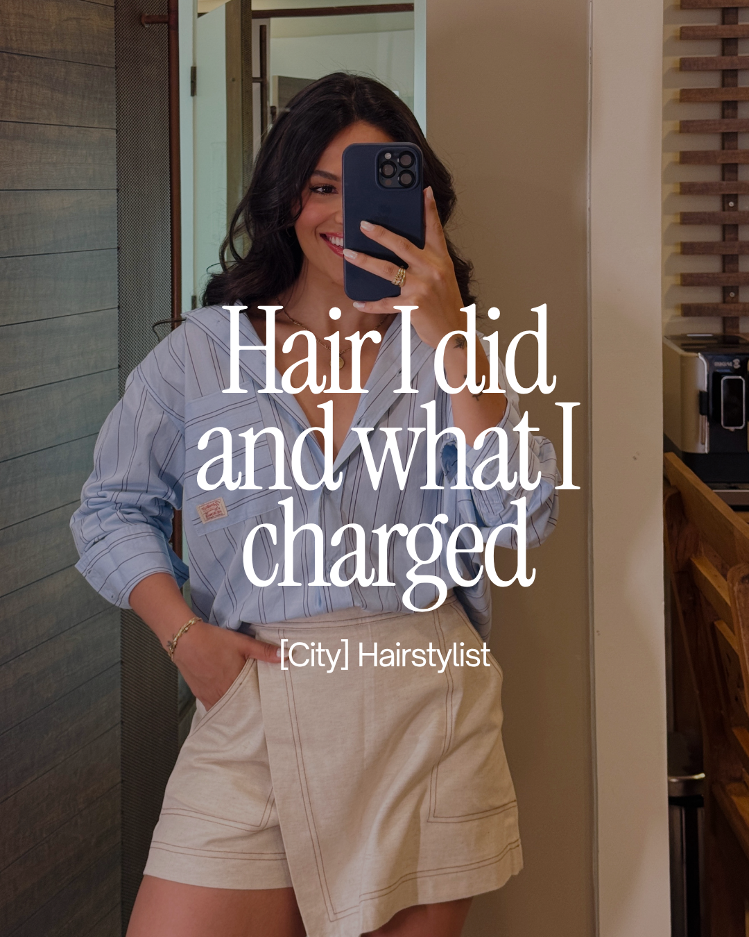 Hair I did and what I charged