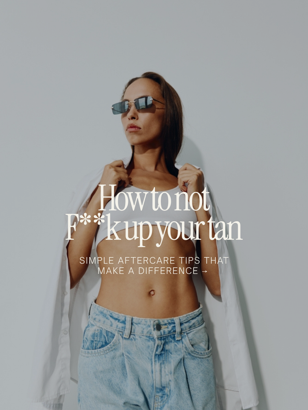 Aftercare for a longer lasting tan