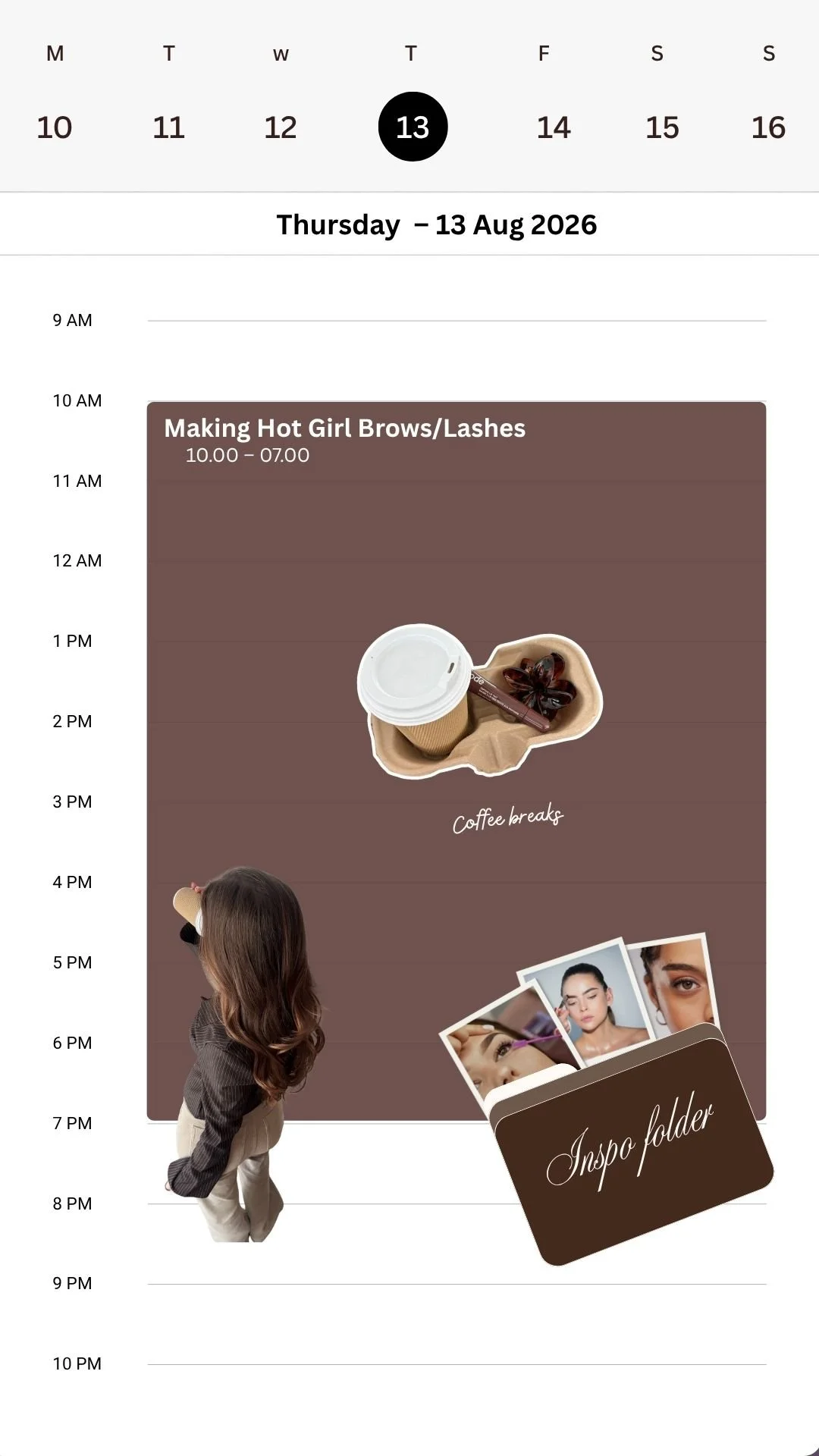 Lashes &amp; Brows - Today’s Plan