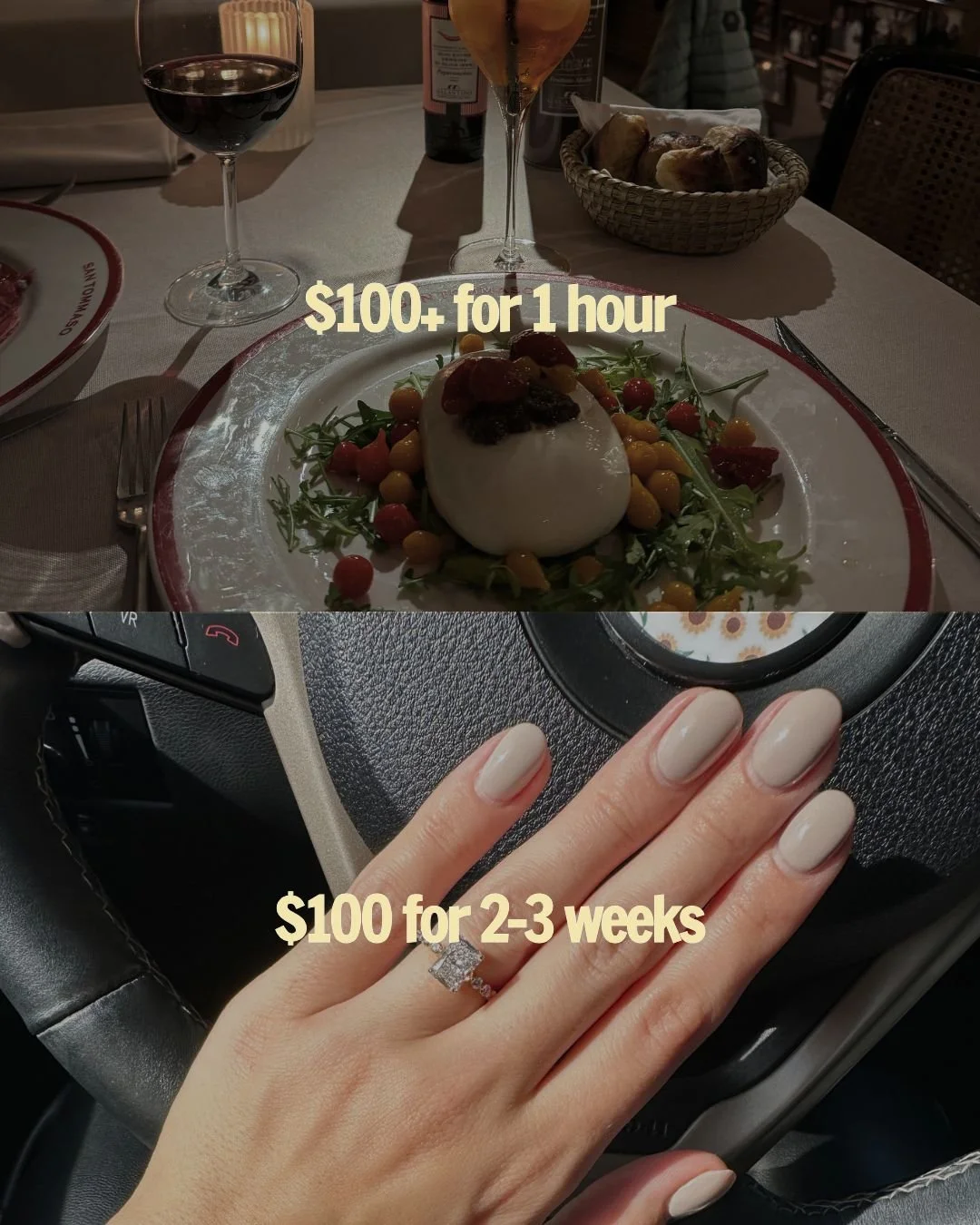 1 hour vs 2-3 weeks