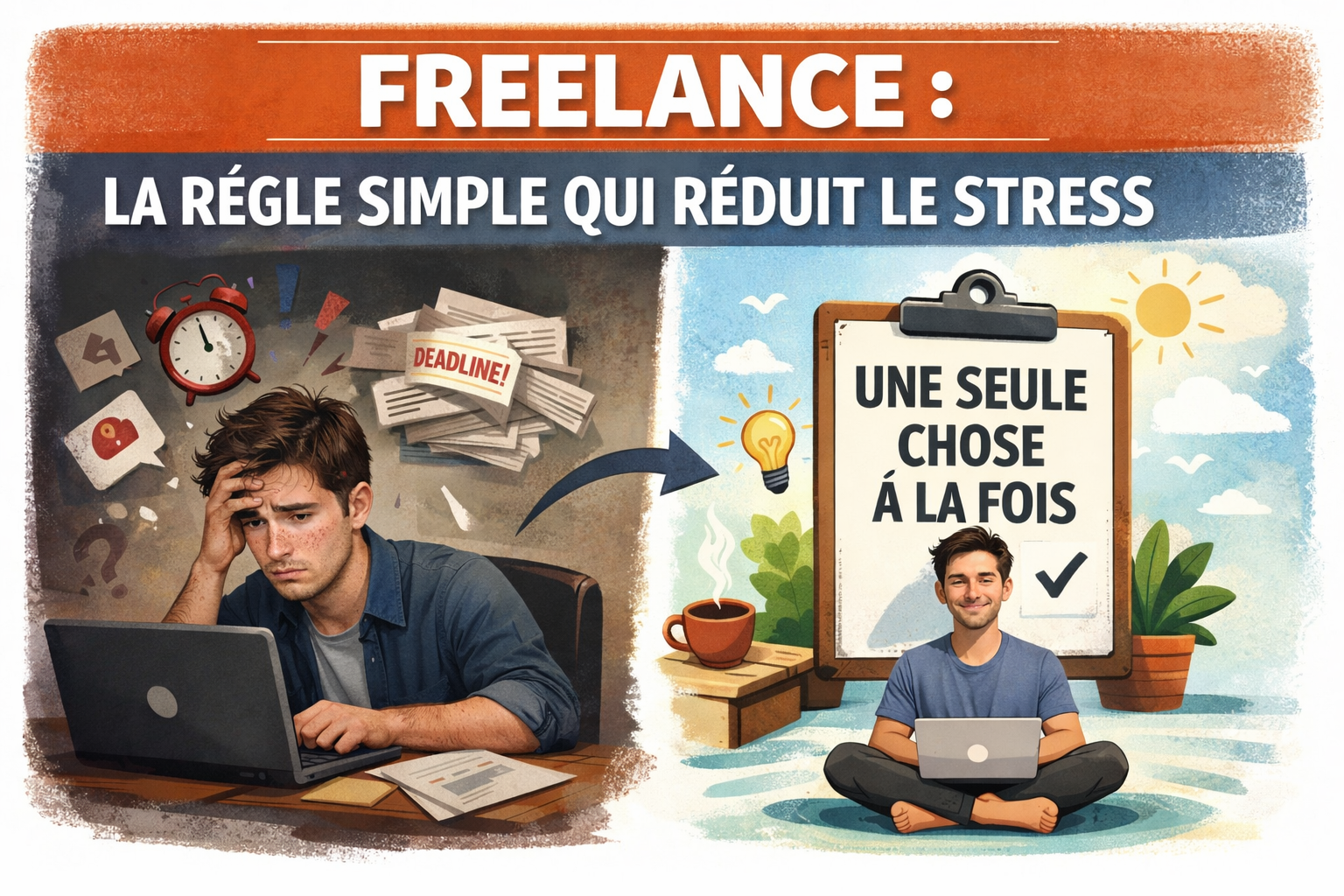 Freelance : la règle simple qui réduit le stress.