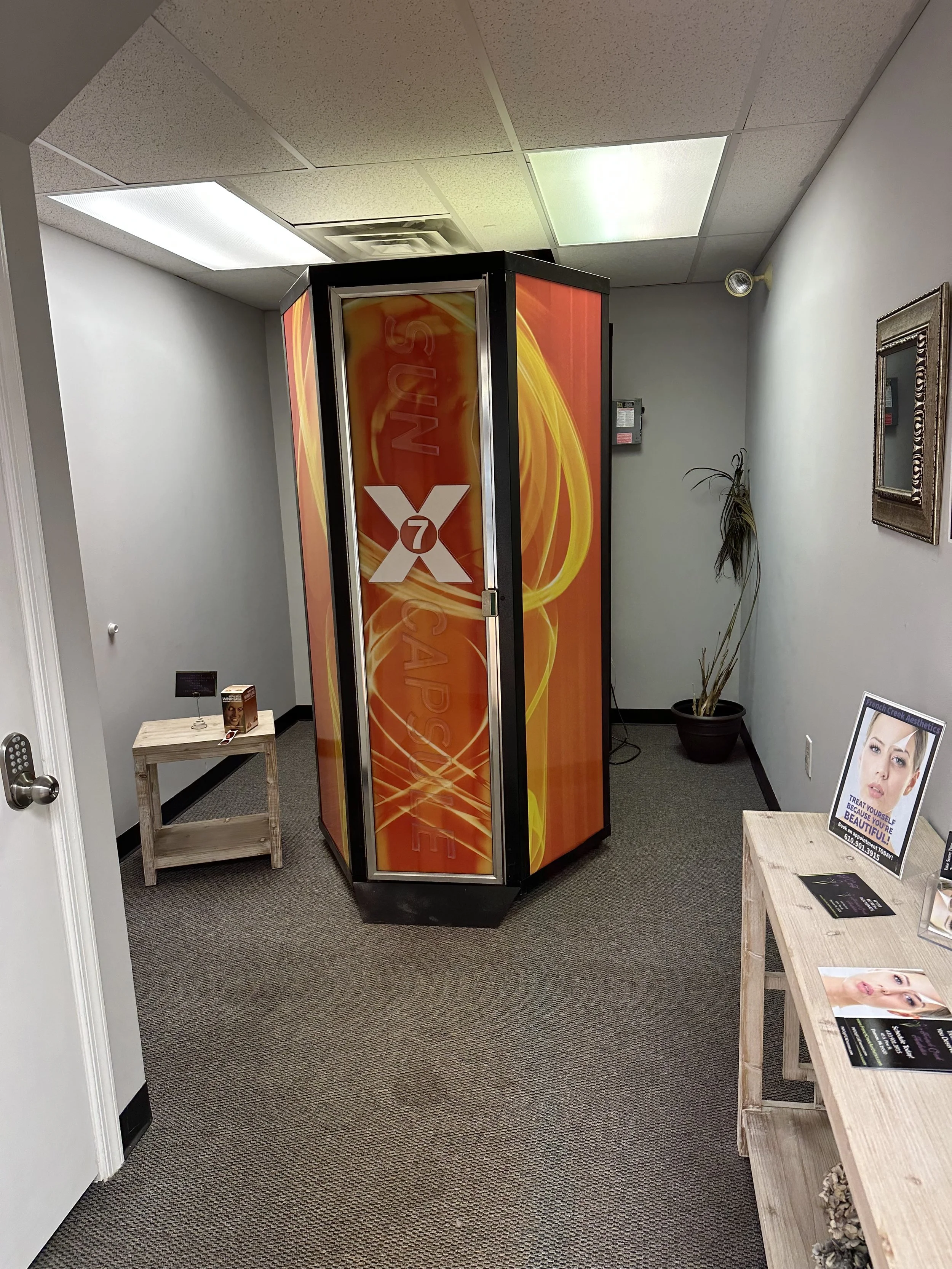 The tanning booth inside Elverson Fitness Club (Elverson, PA)