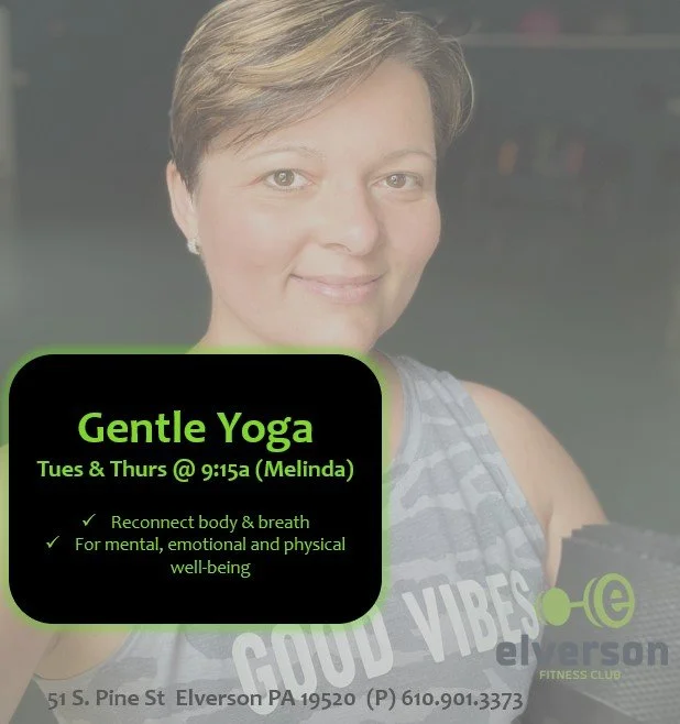 Elverson Fitness Club (Elverson, PA) hosts gentle yoga courses