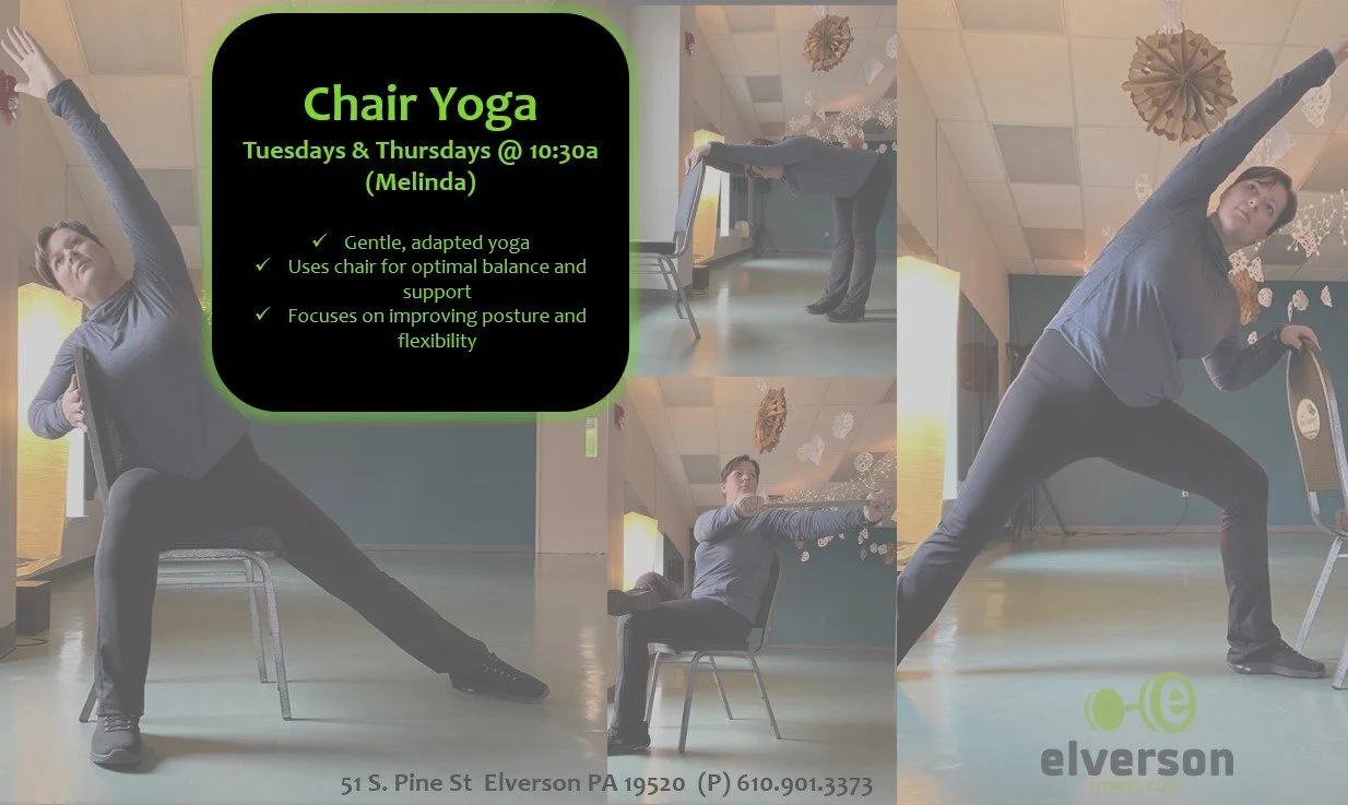Elverson Fitness Club (Elverson, PA) hosts chair yoga classes 