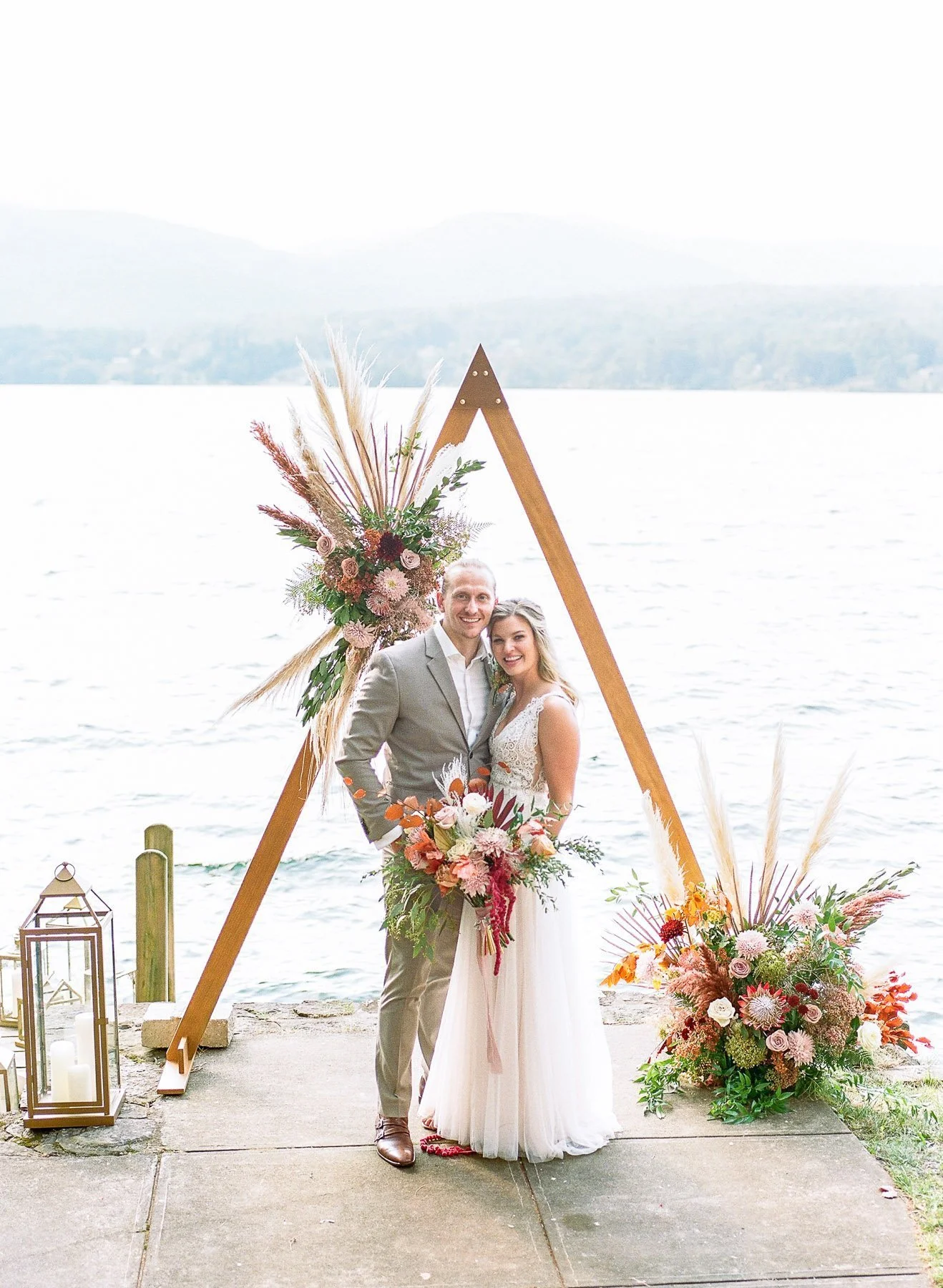 Lake George Intimate Backyard Wedding 