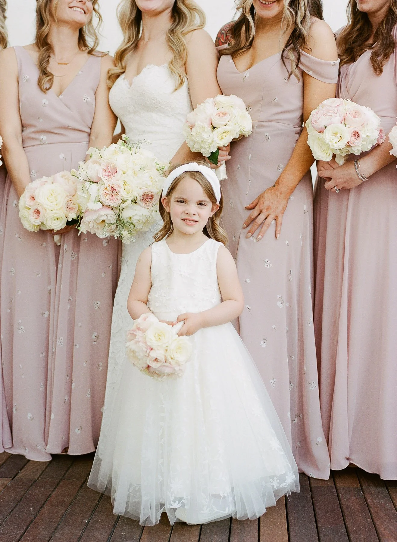 Flower girl at Adelphi Hotel wedding