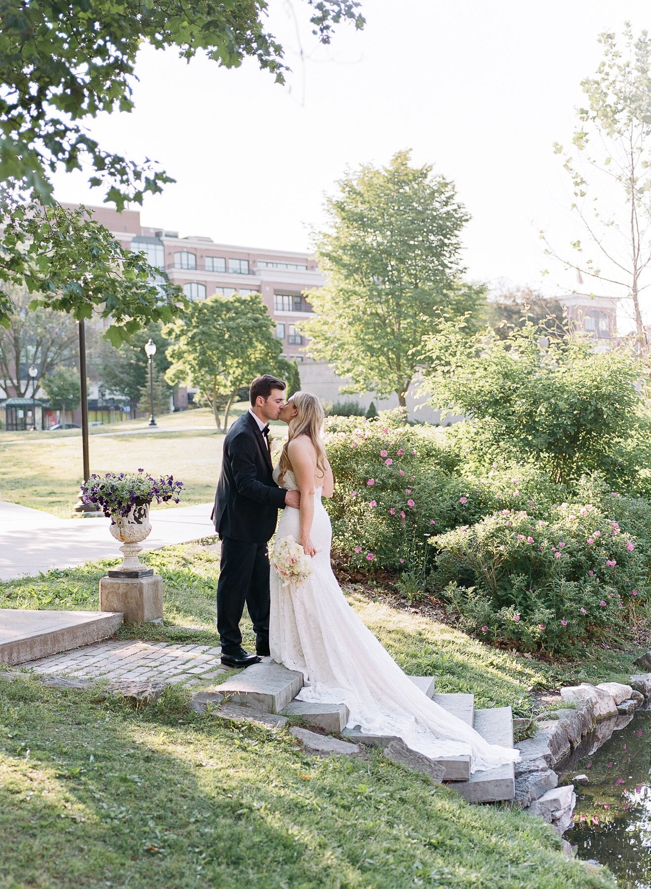 Congress park wedding photos in Saratoga springs with Christine wheat events