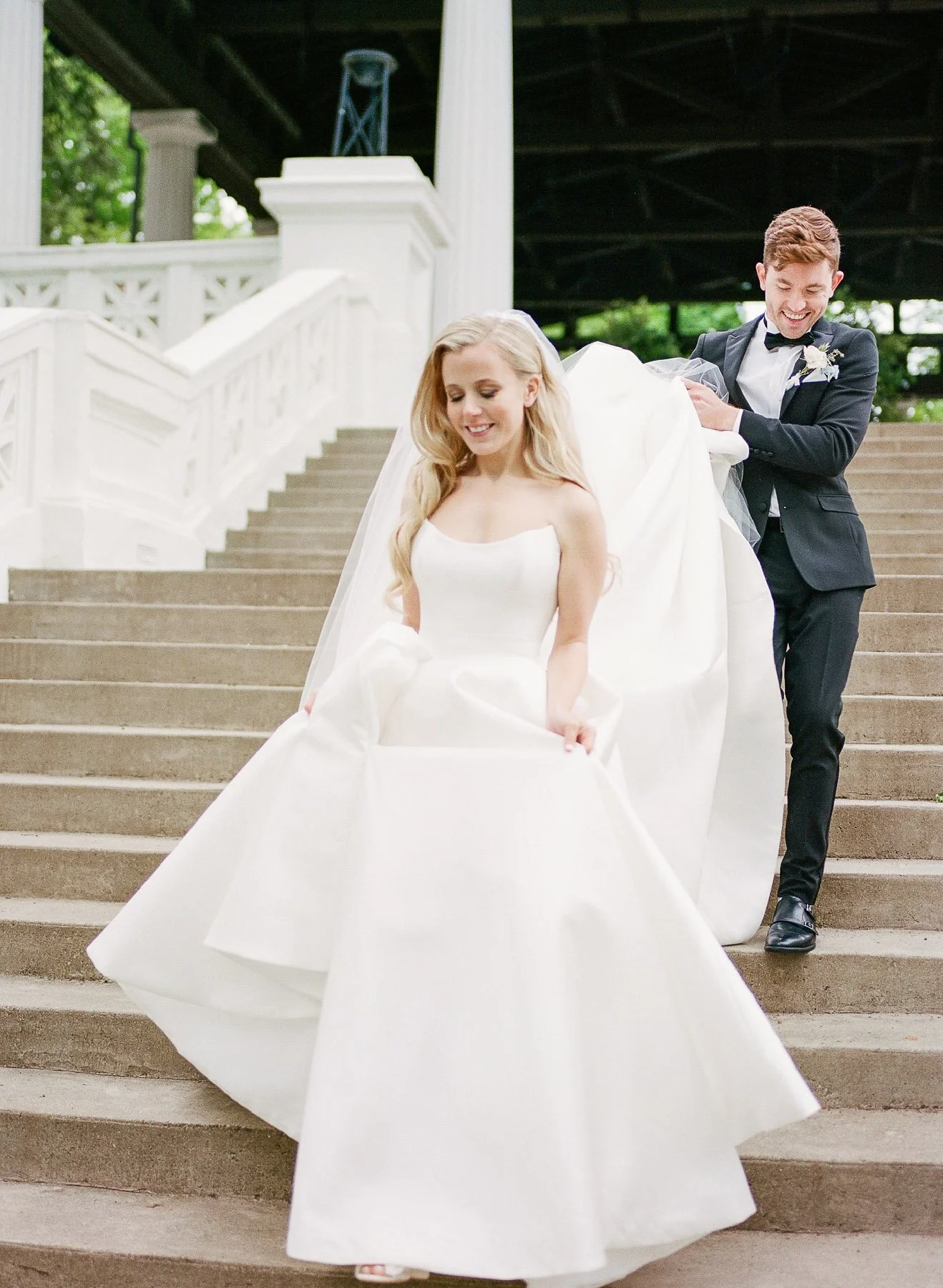Chautauqua Institution Wedding in New York with EVL Events and Heirloom Soul Floral Design Hall of Philosophy
