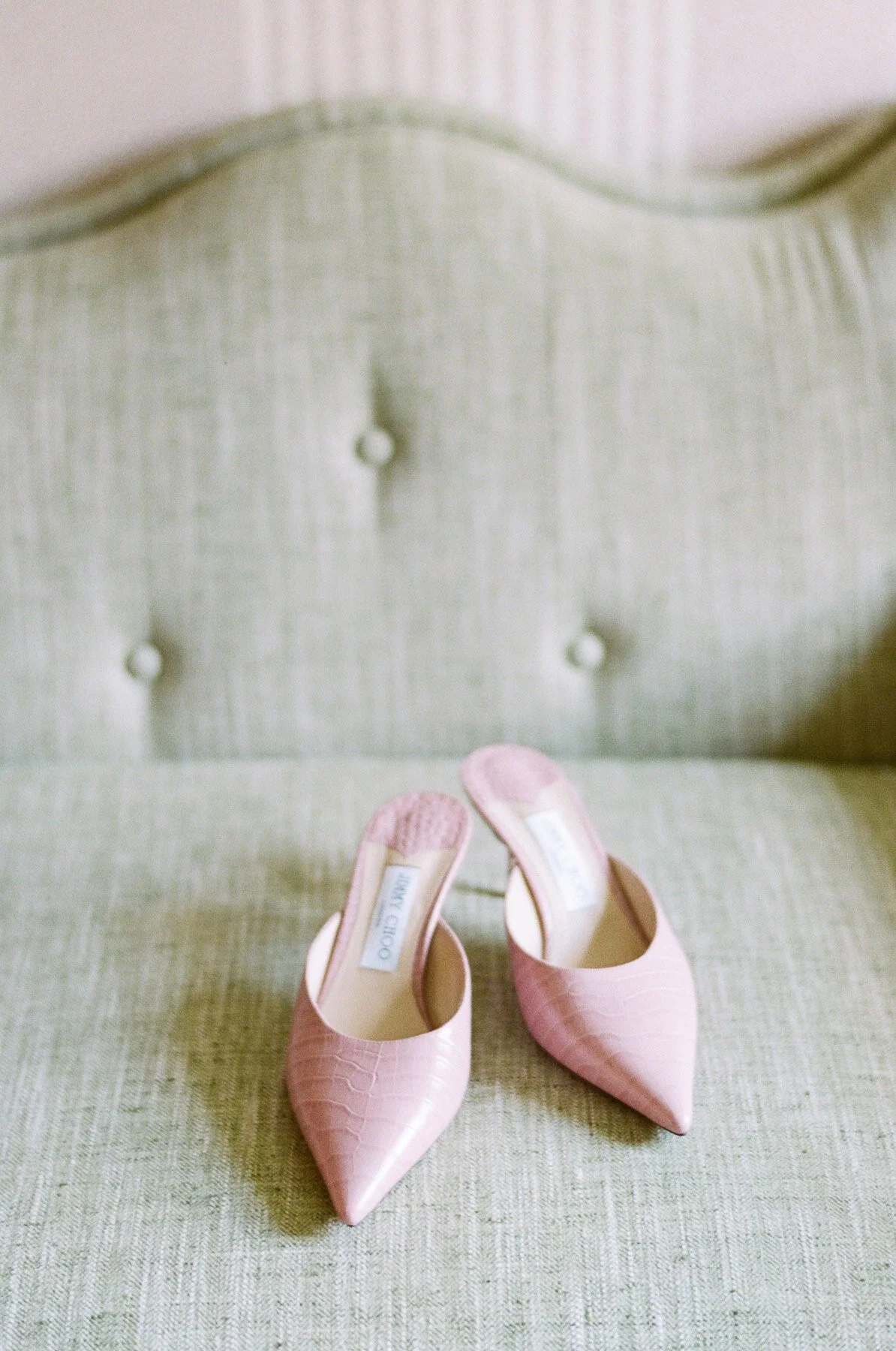 Mayflower Inn and Spa Wedding Connecticut Jimmy Choo Slides