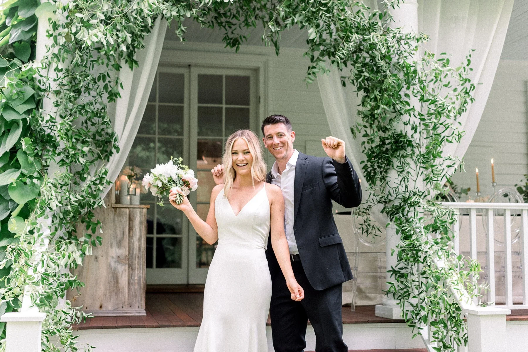 Intimate Backyard wedding in Upstate NY by Kelly Strong Events