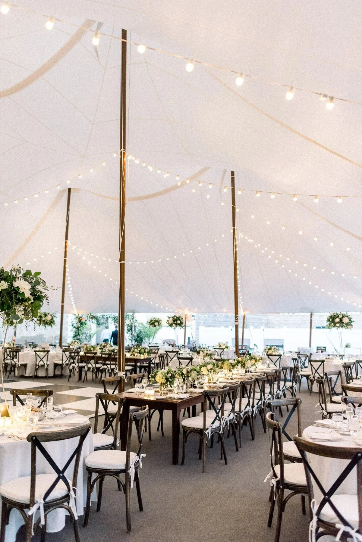 Sailcloth tent Adelphi Hotel Wedding Saratoga Springs NY