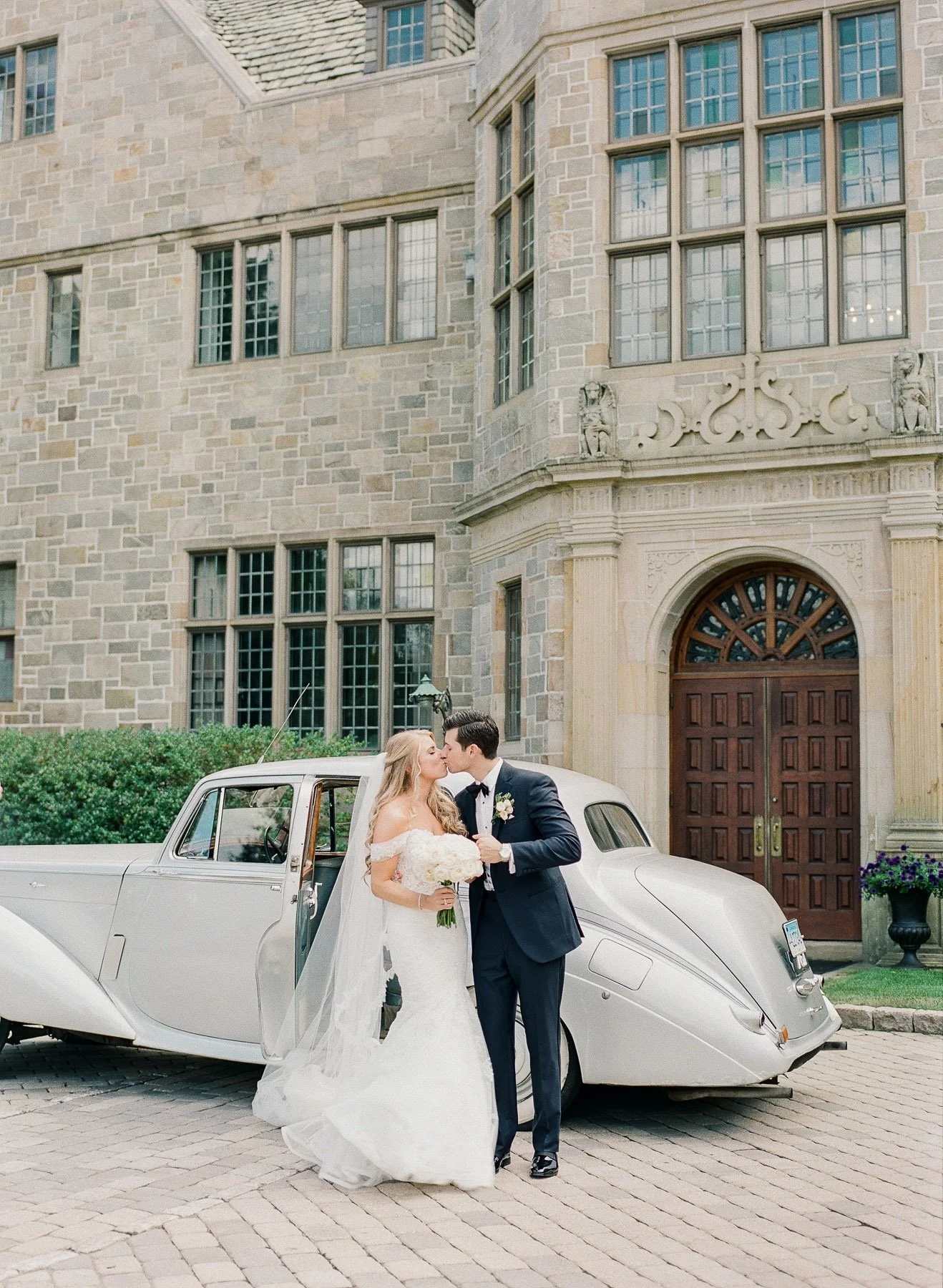 Vintage Car at The Mansion at Fairfield University