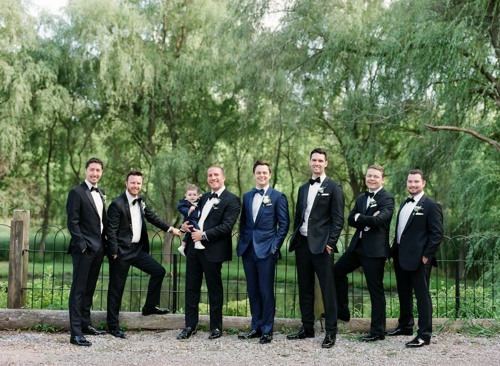 Groomsmen Hotel du Village wedding in New Hope PA