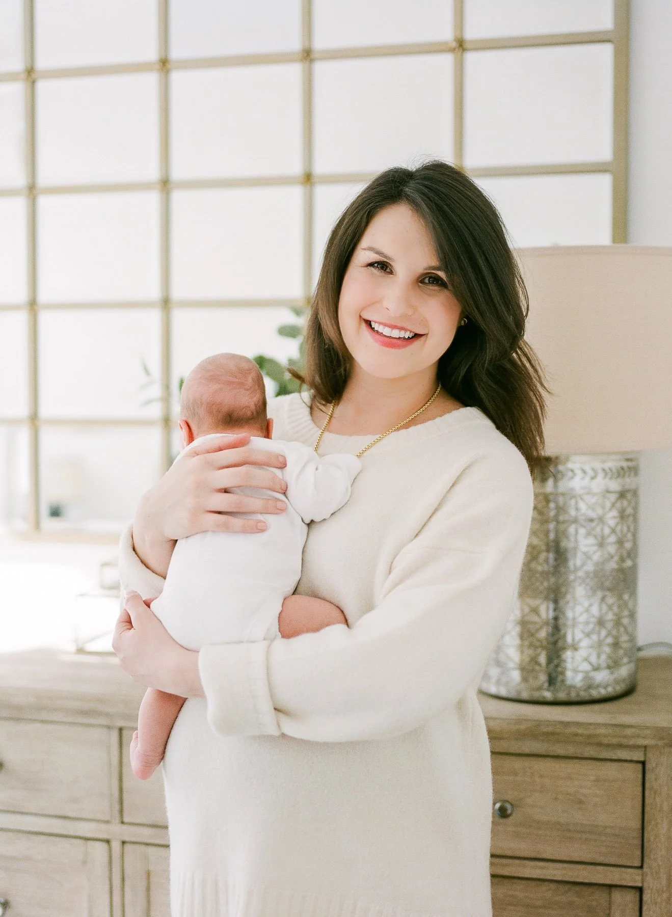 Beautiful mom and baby