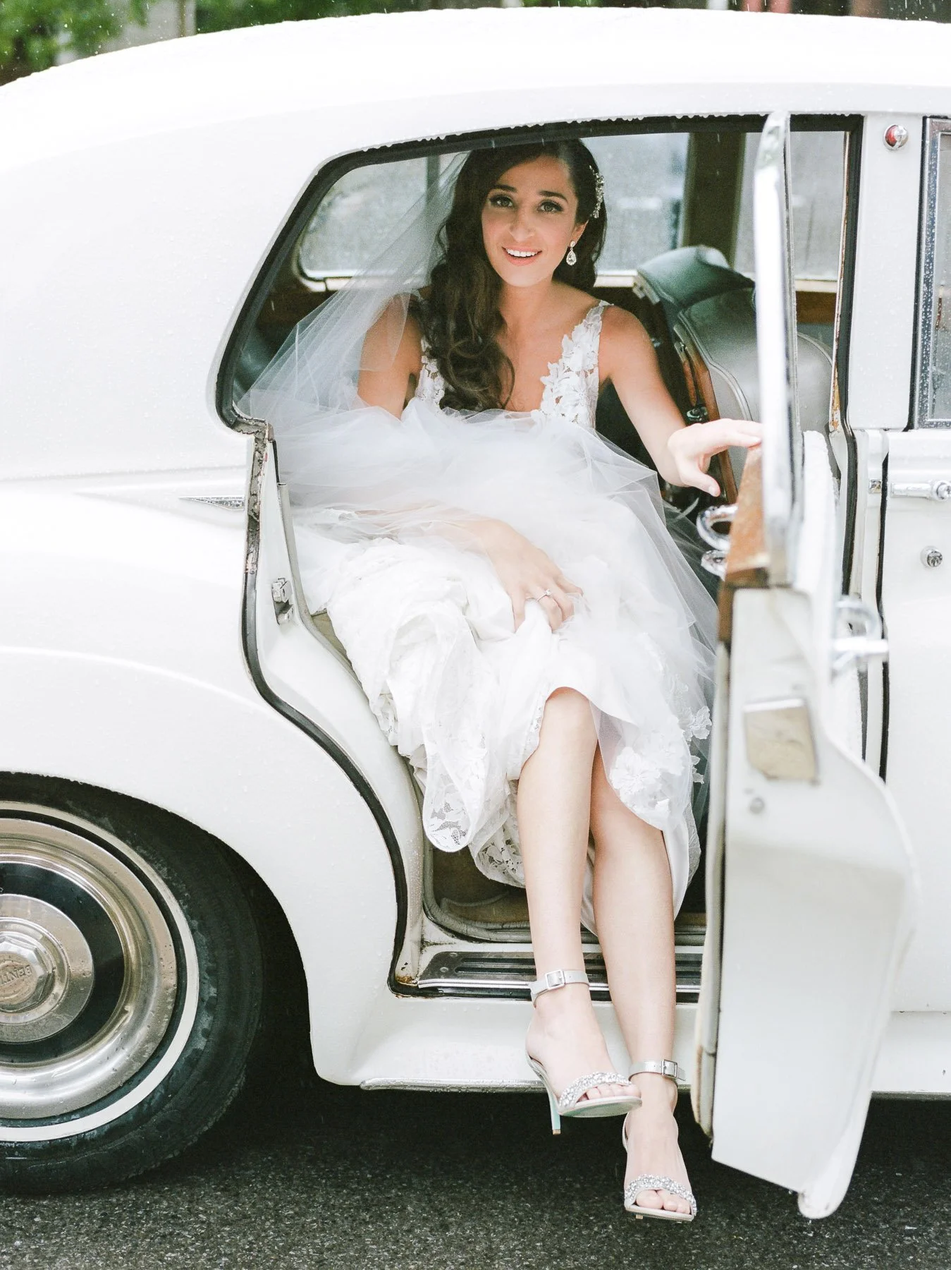 Bride Exiting Car