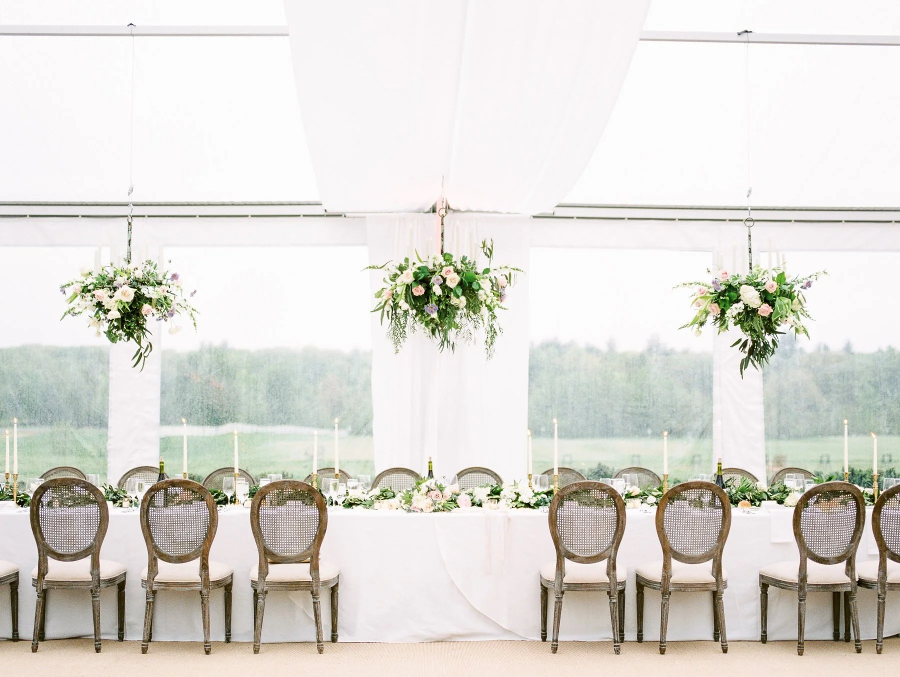 Indoor Tent at Saratoga National 