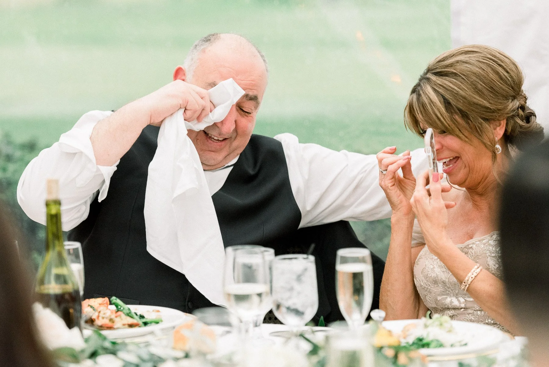 Laughter During Wedding Speeches
