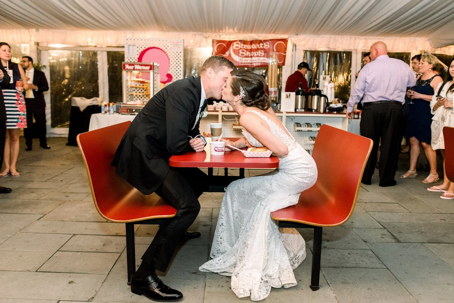Stewart's Shop at Wedding at Saratoga National